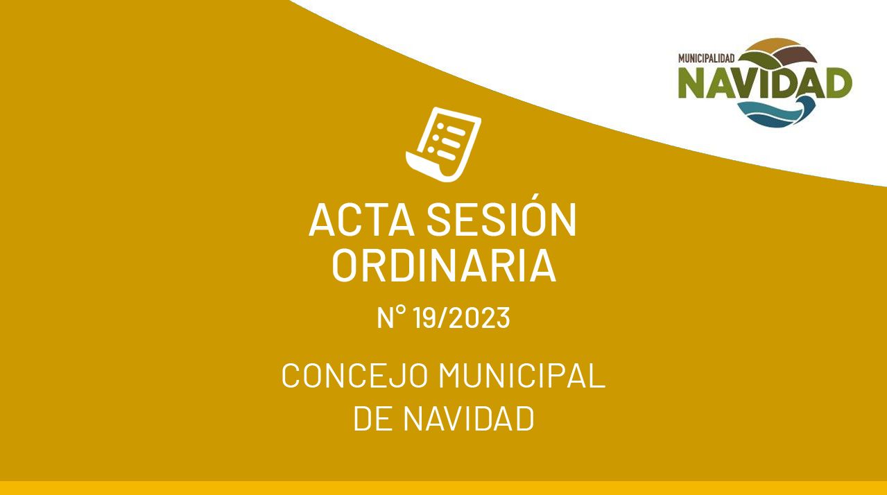 Acta Ordinaria N19-2023