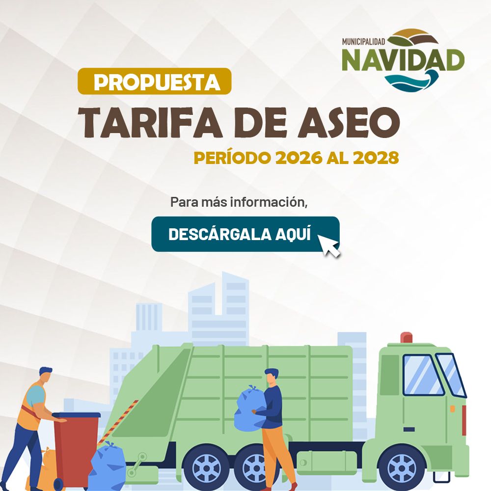 Tarifa de aseo período 2026 - 2028