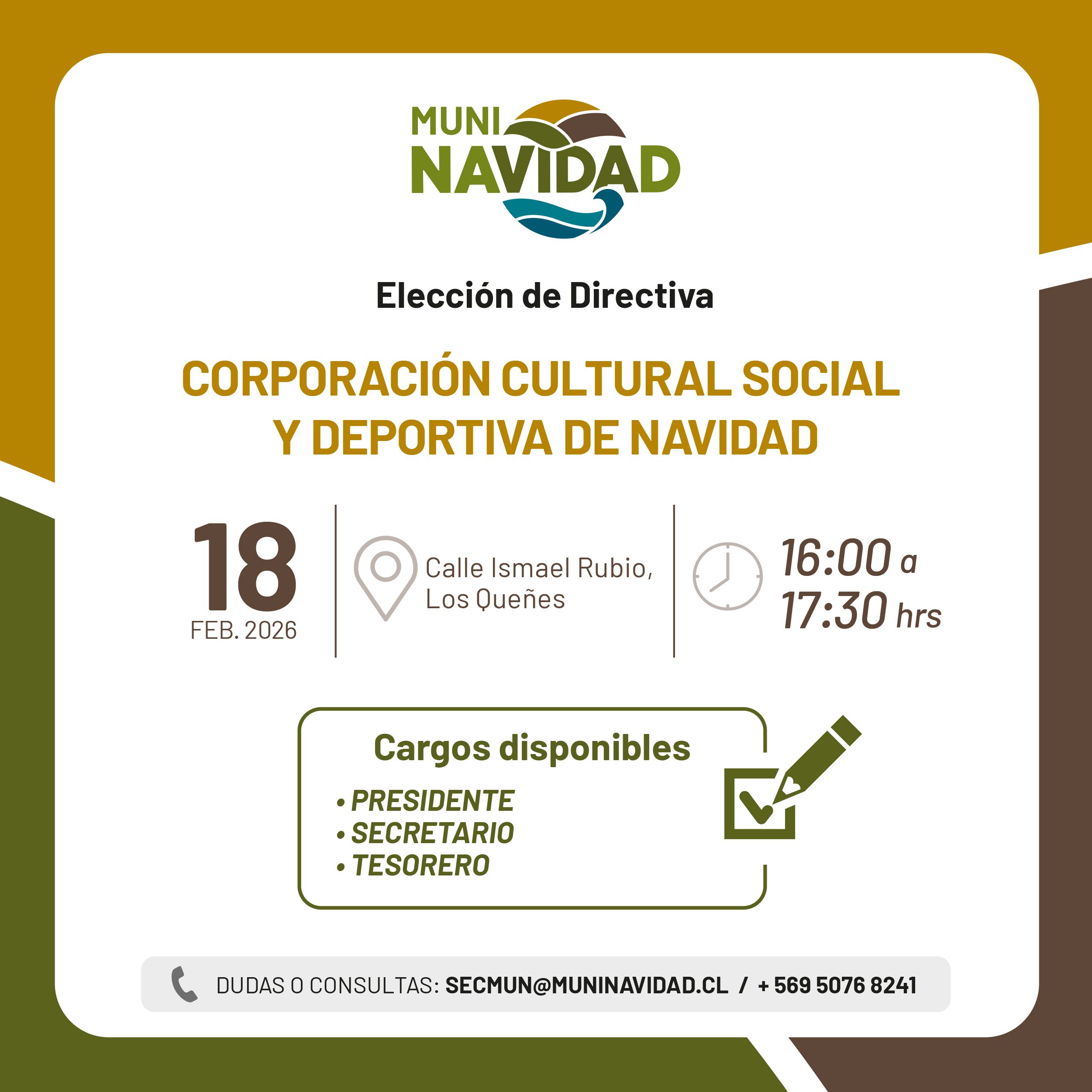 CORPORACIÓN CULTURAL SOCIAL Y DEPORTIVA DE NAVIDAD