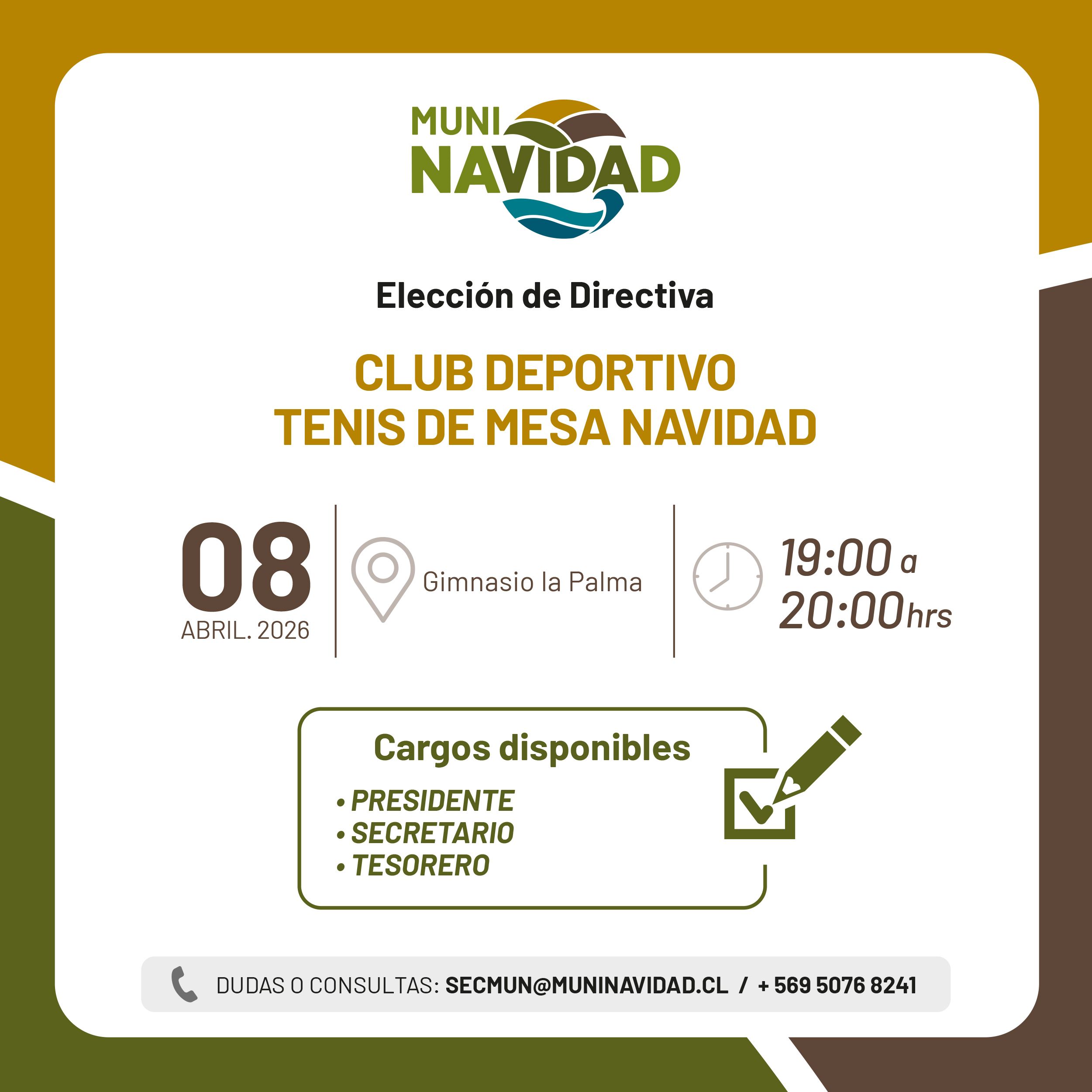 CLUB DEPORTIVO TENIS DE MESA NAVIDAD