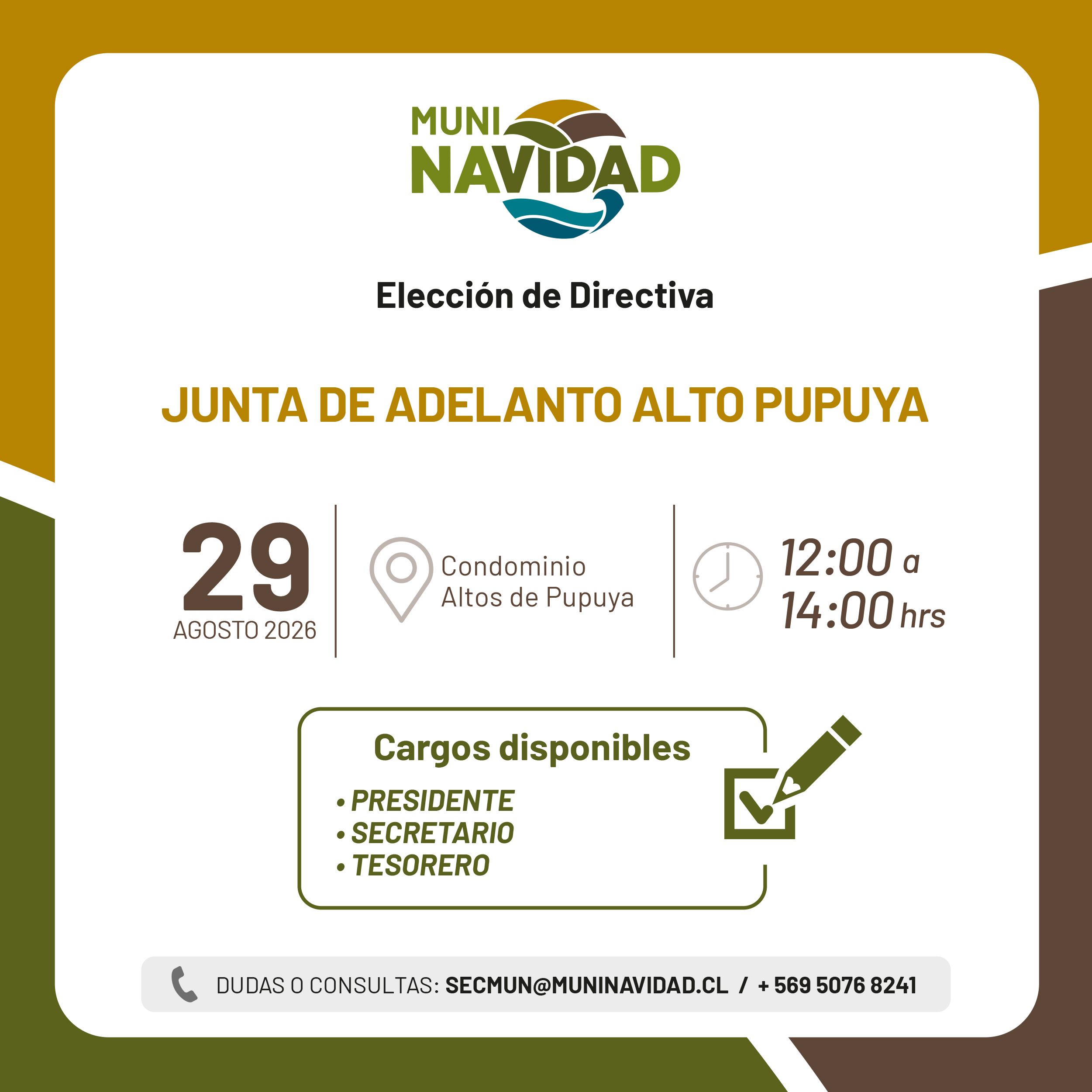 Junta de Adelanto Alto Pupuya