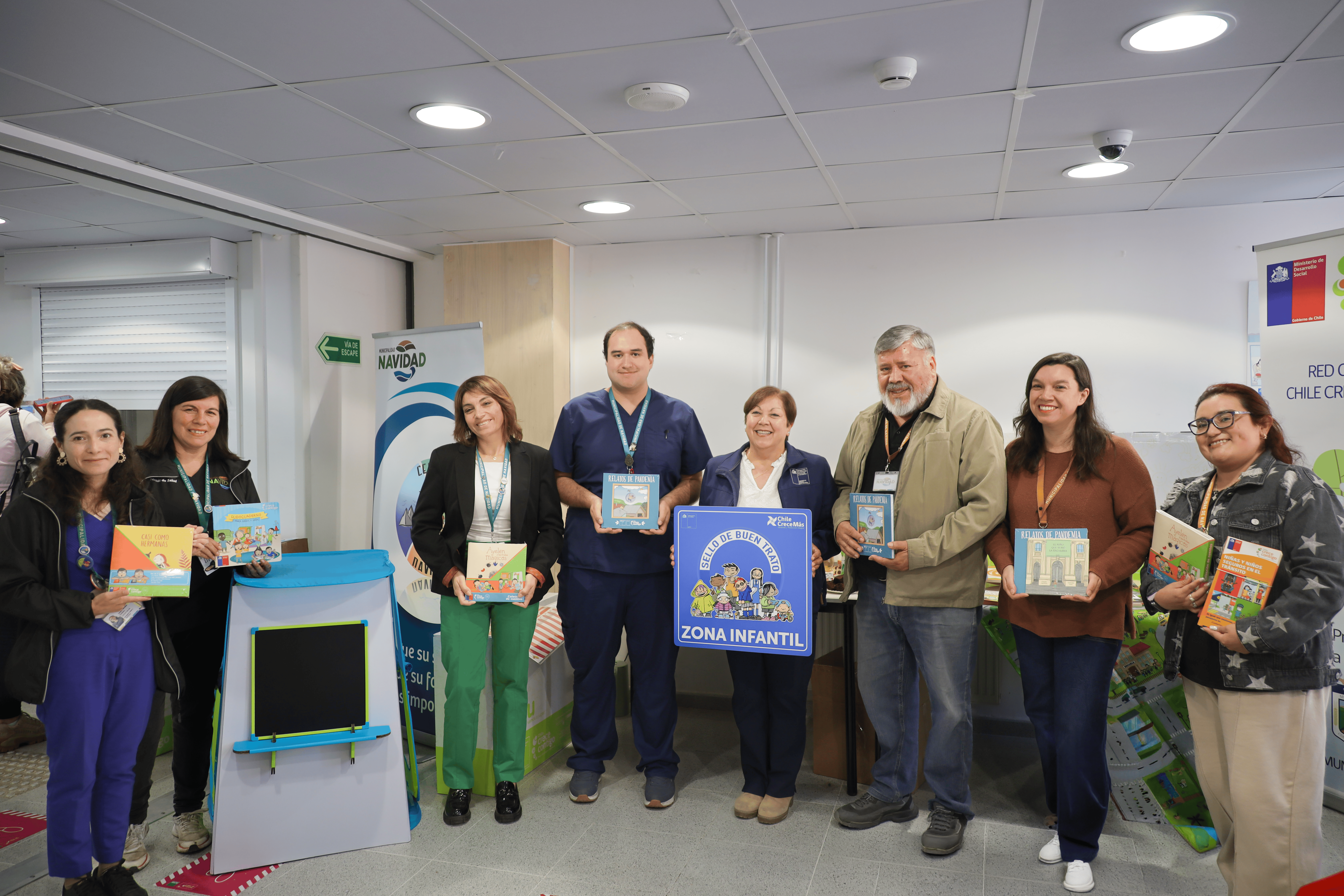 Centros de salud de Navidad reciben Kits de Habilitación de Espacios Infantiles